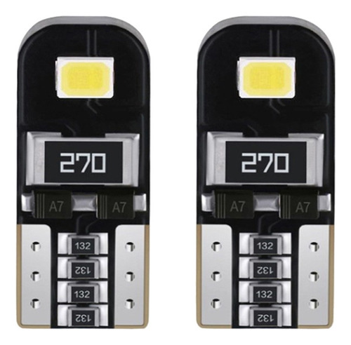 X10 Ampolletas Luz Led Cola De Pescado T10 Blanco Frio