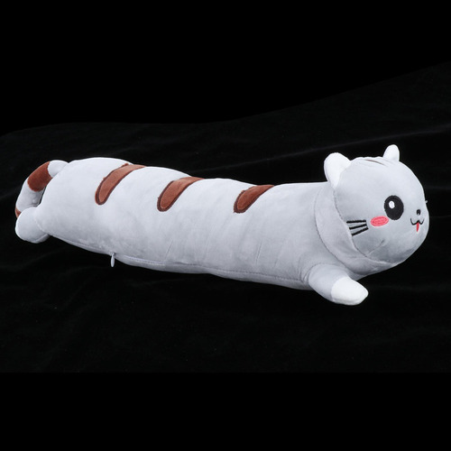 .. Juguete De Almohada De Peluche Largo Y Largo Gatito Suave