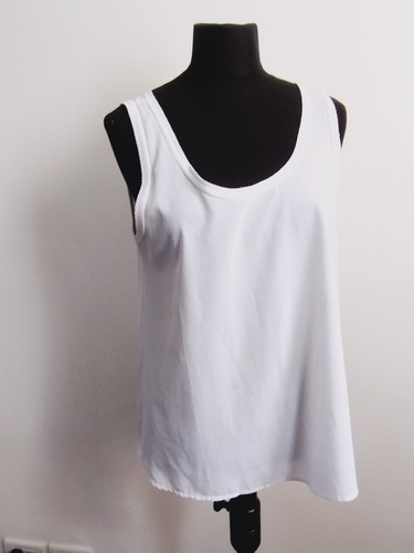 Musculosa De Gasa Blanca