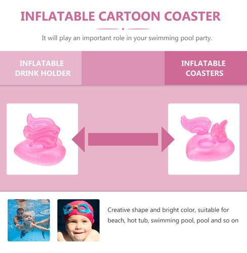 Soporte Inflable De 4 Piezas, Portavasos Con Forma De Ángel,