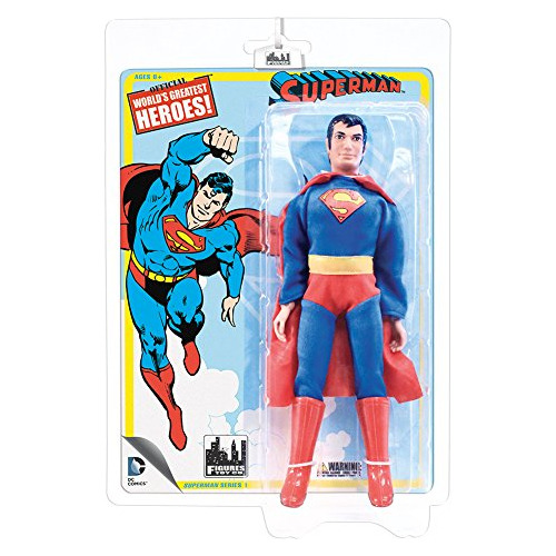 Figura De Acción Superman Retro 8 Pulgadas