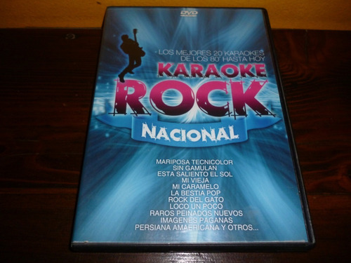 Dvd - Karaoke Rock Nacional - De Los 80 Hasta Hoy