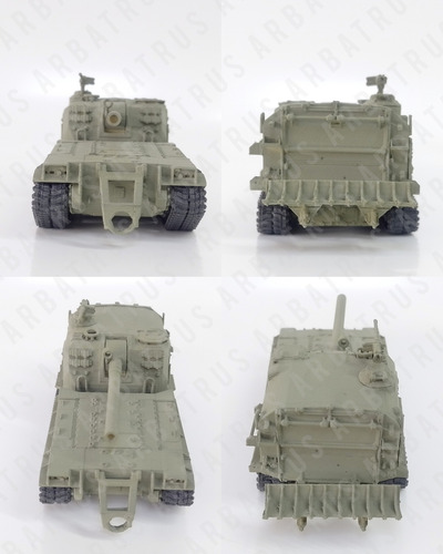 M55 Self Propelled Howitzer Escala 1:72 Arbatrus Verde Musgo