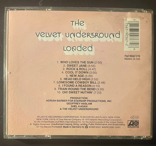 The Velvet Underground Loaded Cd Estándar (Usado)
