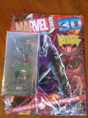 Marvel Figuras 3d Duende Verde Salvat Nº11 Spiderman