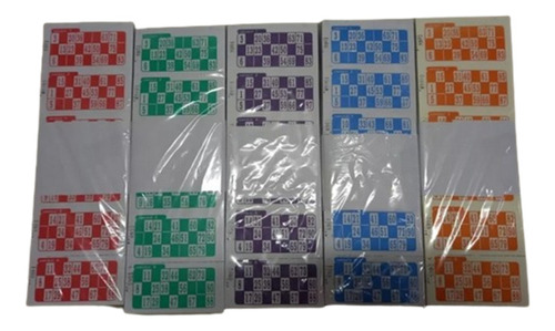 1008 Cartones Bingo Troquelados Cupones Bingo Descartables