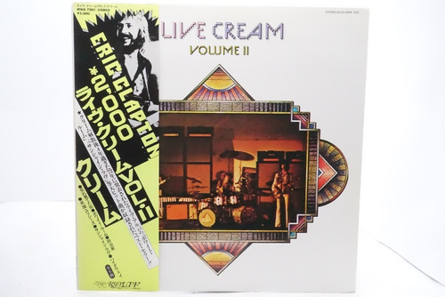 Vinilo Cream Live Cream Volume Ii Re-ed. Japonesa 1979, Obi