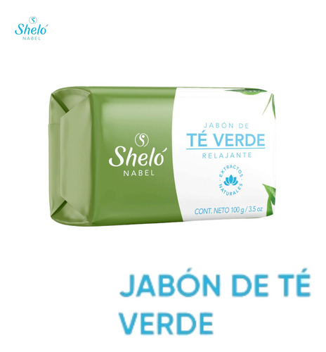 Jabon De Te Verde Shelo Nabel® 100grs. 3 Piezas