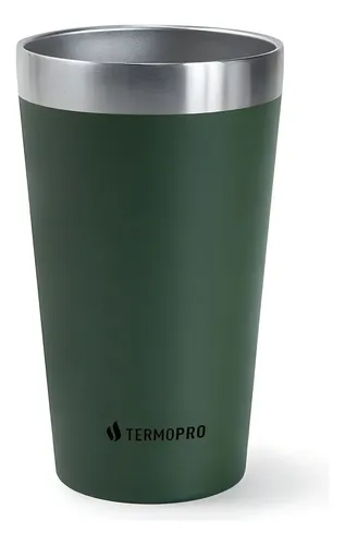 Copo Térmico Para Cerveja 473ml Verde Termopro Liso