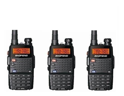 Pack 3 Radios Walkie Talkie Portatil Baofeng Vhf/uhf Uv5rc