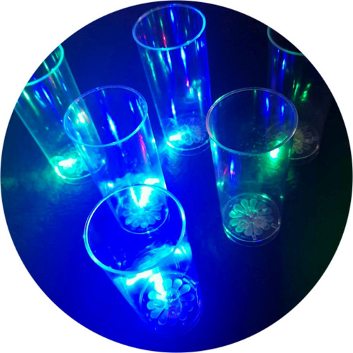 80 Vasos Luminosos Led ,cotillon Luminoso Led , Fluor !!!!!