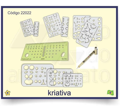 Imagem 3 de 4 de Conjunto De Olhos E Bocas P-m-g + Simetria + Micron - 22022