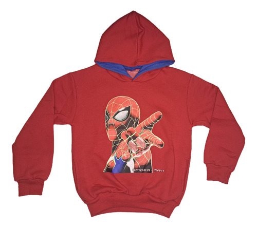 Buzo Con Capucha Doble Estampa Spider Naruto Poppy Niños