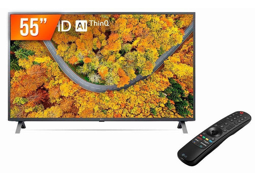 Imagem 1 de 4 de Smart Tv Led 55 Ultra Hd 4k LG 55up751c Thinq Ai