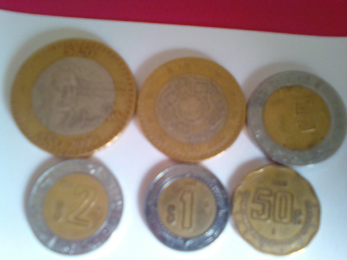 Monedas Del Año 2000, $20.10.5.2.1.y 50 Cts.