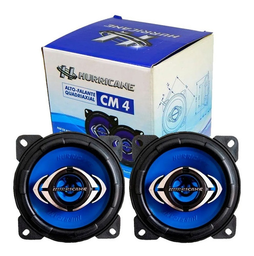 Par Alto Falante 4 Polegadas Quadriaxial 110w Cm4 Hurricane