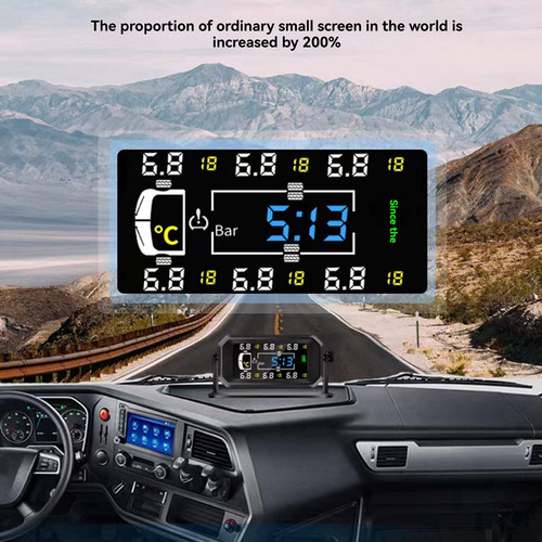 // P6car Rv Truck Tpms 6 Wheels Sensor Solar De Pressão De