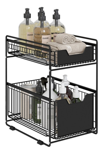 Imagen 1 de 8 de Canasto Organizador Para Cocina Acero Inoxidable