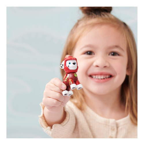 Boneco De Ação Paw Patrol Marshall Aqua Pups Com Golfinho