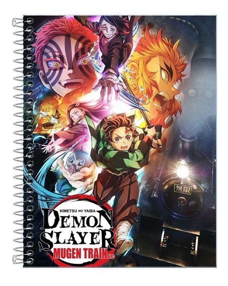 Caderno de Desenho Espiral / Capa Dura - Anime Demon Slayer
