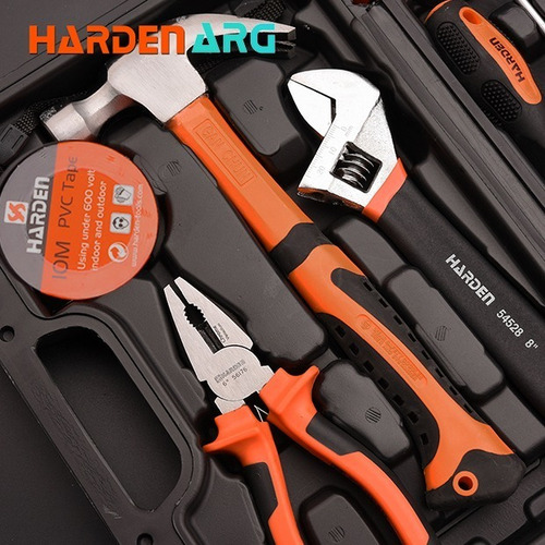 Set Juego Caja Herramientas Harden 18 Piezas Maletin Hogar
