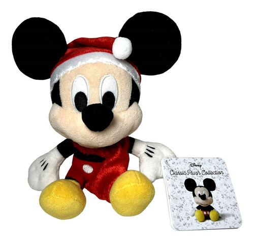 Boneco Pelúcia P Mickey Mouse Noel Natal Original Disney