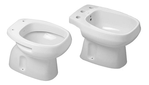 Inodoro Corto Y Bidet 3 Agujeros Monaco Roca