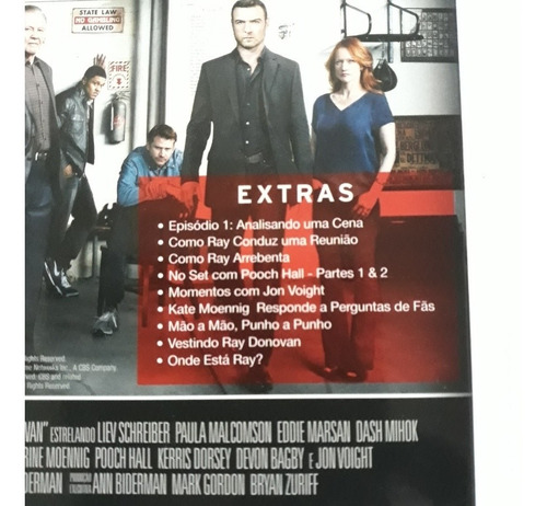 Ray Donovan Primeira Temporada/dvd Original - 3 Discos