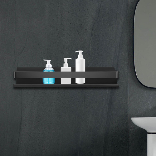 Estantes Flotantes Para Baño, Estante De Negro 40cm