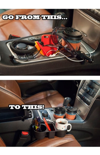 Imagen 9 de 10 de Organizador Auto Para Botellas Y Porta Celular 2018