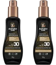 Comprar 2 Protetores Solares Spray Gel Fps 30 Instant Bronzer 125g