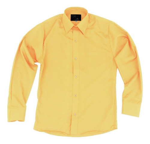 Camisa Vestir Formal De Adulto Amarilla Talla Extra 58 Y 60