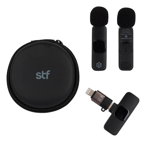 Kit 2 Micrófonos Inalámbricos P/celular Stf Tipo C/lightning