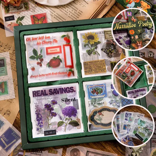 100 Pegatinas Vintage Para Álbumes De Recortes