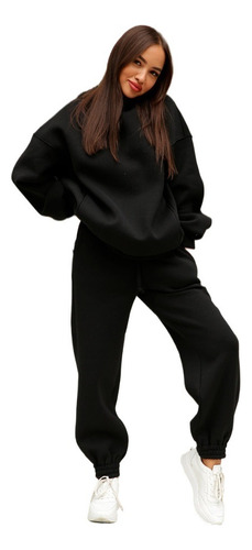 Conjunto De Sudadera De Manga Larga Con Capucha Y Pantalón C