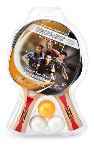 Paleta Ping Pong Donic X2 Set Pelota X 3 Top Team 300 Cuotas