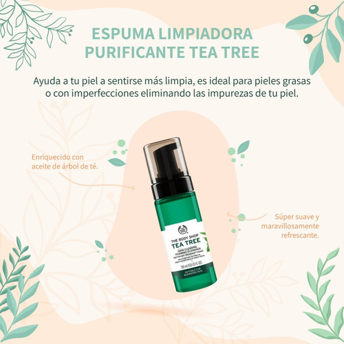 Imagen 2 de 6 de Espuma Limpiadora Purificante Tea Tree