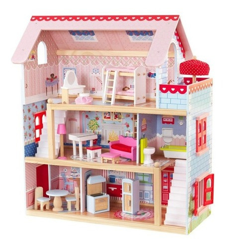 Kidkraft Chelsea Doll Cottage Con Muebles