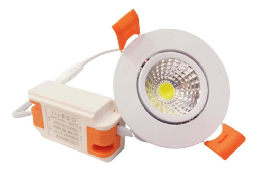 Plafón Led De Piso, Mxlet-007, 2 Pzas, 110lm, 6500k, 7w, Bla