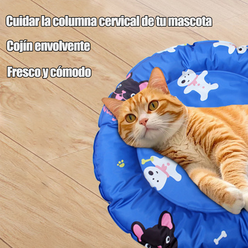 Tapete Perros Y Gatos Refrescante 65*45 Calor Playa Fresco Azul