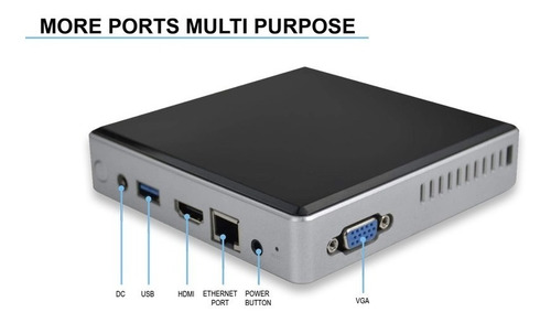 Imagen 1 de 2 de Mini Pc, X3350 Windows 10 Pro(64-bit) Intel -n3350