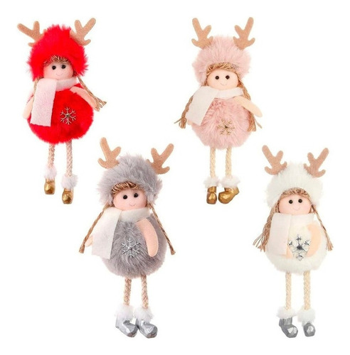 4 Angel Dolls Pendant Christmas Ornaments Decoration