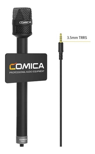 Microfone Repórter Comica Audio Hrm-s Portátil Smartphone P2