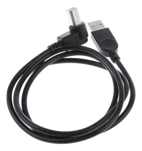 . Cable De Impresora De Ángulo Izquierdo 90 Usb2.0 Macho A