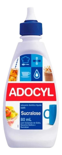 Kit 6 Adoçantes Líquido Sucralose Adocyl 80ml