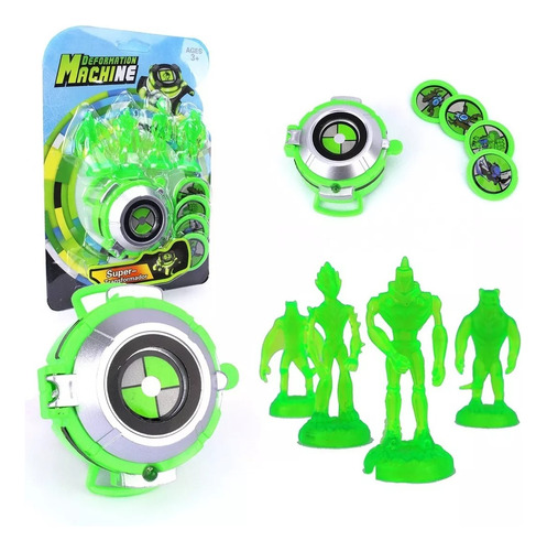 Relogio Lanca Disco Com Luz E Sons - Brinquedo Menino Ben 10