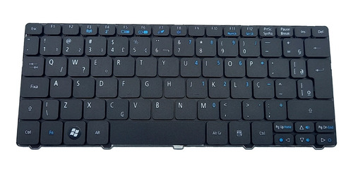 Teclado Nb Acer Aspire One D257-1854 D255 D260 D270 Br Ç Preto Português Brasil