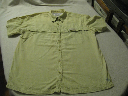 Camisa Tactica Trekking Mujer Columbia Talla M Verde Amarill