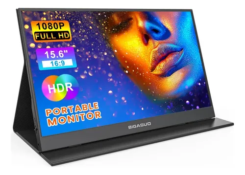 comprar Monitor Portátil Bigasuo, Monitor Portátil 15.6 1080p Fhd Pa