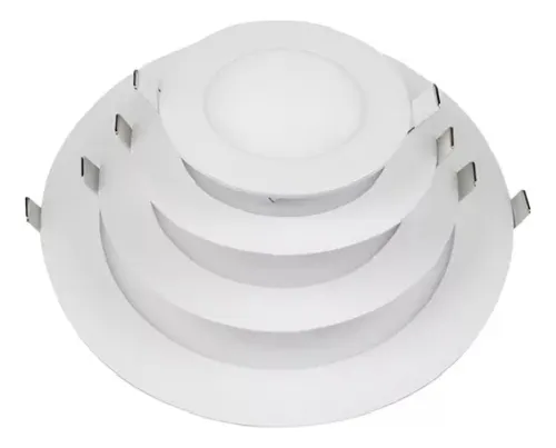 Plafón Led Embutido Plano Redondo Luz Fría O Cálida 3w